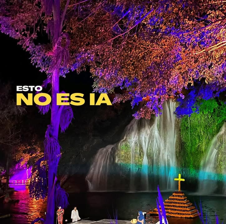 Cartel de Alma Huasteca, la fiesta de luz de Día de Muertos en Cascadas de Tamasopo